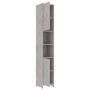 Armario baño madera contrachapada gris hormigón 30x30x183,5 cm de vidaXL, Muebles de baño - Ref: Foro24-802601, Precio: 65,75...