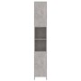 Armario baño madera contrachapada gris hormigón 30x30x183,5 cm de vidaXL, Muebles de baño - Ref: Foro24-802601, Precio: 65,75...