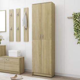 Armario pasillo contrachapada color roble 55x25x189 cm de vidaXL, Armarios roperos - Ref: Foro24-802852, Precio: 125,73 €, De...