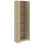 Armario pasillo contrachapada color roble 55x25x189 cm de vidaXL, Armarios roperos - Ref: Foro24-802852, Precio: 120,35 €, De...