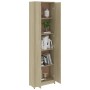 Armario pasillo contrachapada color roble 55x25x189 cm de vidaXL, Armarios roperos - Ref: Foro24-802852, Precio: 125,73 €, De...