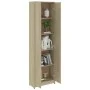 Armario pasillo contrachapada color roble 55x25x189 cm de vidaXL, Armarios roperos - Ref: Foro24-802852, Precio: 120,35 €, De...