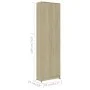 Armario pasillo contrachapada color roble 55x25x189 cm de vidaXL, Armarios roperos - Ref: Foro24-802852, Precio: 120,35 €, De...