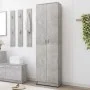 Armario de pasillo de aglomerado gris hormigón 55x25x189 cm de vidaXL, Armarios roperos - Ref: Foro24-802853, Precio: 116,63 ...