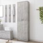 Armario de pasillo de aglomerado gris hormigón 55x25x189 cm de vidaXL, Armarios roperos - Ref: Foro24-802853, Precio: 118,24 ...