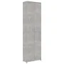 Armario de pasillo de aglomerado gris hormigón 55x25x189 cm de vidaXL, Armarios roperos - Ref: Foro24-802853, Precio: 116,63 ...