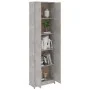 Armario de pasillo de aglomerado gris hormigón 55x25x189 cm de vidaXL, Armarios roperos - Ref: Foro24-802853, Precio: 116,63 ...