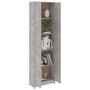 Armario de pasillo de aglomerado gris hormigón 55x25x189 cm de vidaXL, Armarios roperos - Ref: Foro24-802853, Precio: 118,24 ...