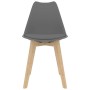 Sillas de comedor 2 unidades plástico gris en Sillas de comedor | Comprar online en Foru.es