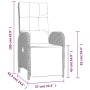Set comedor jardín 7 pzas y cojines ratán sintético gris de , Conjuntos de jardín - Ref: Foro24-3213532, Precio: 994,46 €, De...
