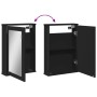 Armario con espejo de baño madera ingeniería negro 42x12x60 cm de , Tocadores - Ref: Foro24-842431, Precio: 56,20 €, Descuent...
