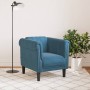 Sillón de terciopelo azul de , Sofás - Ref: Foro24-372573, Precio: 171,69 €, Descuento: %