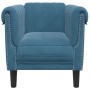 Sillón de terciopelo azul de , Sofás - Ref: Foro24-372573, Precio: 171,69 €, Descuento: %