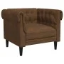 Sillón Chesterfield de tela marrón de , Sofás - Ref: Foro24-372546, Precio: 178,41 €, Descuento: %