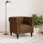 Sillón Chesterfield de tela marrón de , Sofás - Ref: Foro24-372546, Precio: 178,41 €, Descuento: %