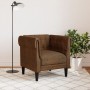 Sillón Chesterfield de tela marrón de , Sofás - Ref: Foro24-372546, Precio: 190,22 €, Descuento: %