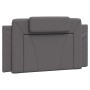 Estructura de cama con cabecero cuero sintético gris 100x200 cm de , Camas y somieres - Ref: Foro24-3208078, Precio: 134,08 €...