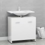 Armario de baño madera contrachapada blanco brillo 60x33x61 cm de vidaXL, Muebles de baño - Ref: Foro24-802576, Precio: 49,65...