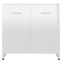 Armario de baño madera contrachapada blanco brillo 60x33x61 cm de vidaXL, Muebles de baño - Ref: Foro24-802576, Precio: 49,65...