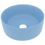 Lavabo de lujo redondo cerámica azul claro mate 40x15 cm de , Lavabos - Ref: Foro24-147011, Precio: 67,80 €, Descuento: %