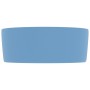Lavabo de lujo redondo cerámica azul claro mate 40x15 cm de , Lavabos - Ref: Foro24-147011, Precio: 67,80 €, Descuento: %