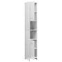 Armario baño madera contrachapada blanco brillo 30x30x183,5 cm de vidaXL, Muebles de baño - Ref: Foro24-802603, Precio: 89,41...