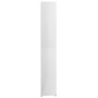 Armario baño madera contrachapada blanco brillo 30x30x183,5 cm de vidaXL, Muebles de baño - Ref: Foro24-802603, Precio: 89,41...