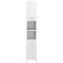 Armario baño madera contrachapada blanco brillo 30x30x183,5 cm de vidaXL, Muebles de baño - Ref: Foro24-802603, Precio: 89,41...