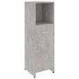 Armario de baño madera contrachapada gris hormigón 30x30x95 cm de vidaXL, Muebles de baño - Ref: Foro24-802592, Precio: 42,69...
