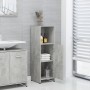 Armario de baño madera contrachapada gris hormigón 30x30x95 cm de vidaXL, Muebles de baño - Ref: Foro24-802592, Precio: 42,69...