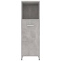 Armario de baño madera contrachapada gris hormigón 30x30x95 cm de vidaXL, Muebles de baño - Ref: Foro24-802592, Precio: 42,69...