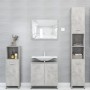 Armario de baño madera contrachapada gris hormigón 30x30x95 cm de vidaXL, Muebles de baño - Ref: Foro24-802592, Precio: 42,69...