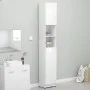 Armario baño madera contrachapada blanco brillo 32x25,5x190 cm de vidaXL, Muebles de baño - Ref: Foro24-802882, Precio: 85,92...