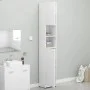 Armario baño madera contrachapada blanco brillo 32x25,5x190 cm de vidaXL, Muebles de baño - Ref: Foro24-802882, Precio: 85,92...