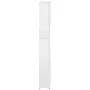 Armario baño madera contrachapada blanco brillo 32x25,5x190 cm de vidaXL, Muebles de baño - Ref: Foro24-802882, Precio: 85,92...