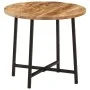 Mesa de centro hierro y madera maciza de mango 45x45x40 cm by , Coffee table - Ref: Foro24-371969, Price: 50,89 €, Discount: %