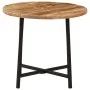 Mesa de centro hierro y madera maciza de mango 45x45x40 cm by , Coffee table - Ref: Foro24-371969, Price: 50,89 €, Discount: %