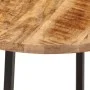 Mesa de centro hierro y madera maciza de mango 45x45x40 cm by , Coffee table - Ref: Foro24-371969, Price: 50,89 €, Discount: %