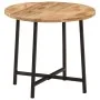 Mesa de centro hierro y madera maciza de mango 45x45x40 cm by , Coffee table - Ref: Foro24-371969, Price: 50,89 €, Discount: %