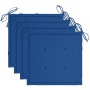 Set de comedor exterior plegable 5 piezas con cojines bambú de , Conjuntos de jardín - Ref: Foro24-3063970, Precio: 278,54 €,...
