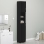 Armario de baño madera contrachapada negro 32x25,5x190 cm de vidaXL, Muebles de baño - Ref: Foro24-802877, Precio: 72,56 €, D...