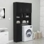 Armario de baño madera contrachapada negro 32x25,5x190 cm de vidaXL, Muebles de baño - Ref: Foro24-802877, Precio: 68,27 €, D...