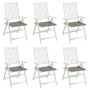 Cojines de silla de jardín 6 uds tela Oxford taupé 40x40x3 cm de , Cojines para sillas y sofás - Ref: Foro24-314019, Precio: ...