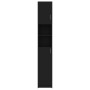 Armario de baño madera contrachapada negro 32x25,5x190 cm de vidaXL, Muebles de baño - Ref: Foro24-802877, Precio: 72,56 €, D...