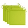 Sillas de jardín plegables 4 uds cojines madera maciza acacia de , Sillas de jardín - Ref: Foro24-3064574, Precio: 214,41 €, ...