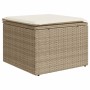 Set sofás de jardín 7 piezas y cojines ratán sintético beige en Conjuntos de jardín | Comprar online en Foru.es
