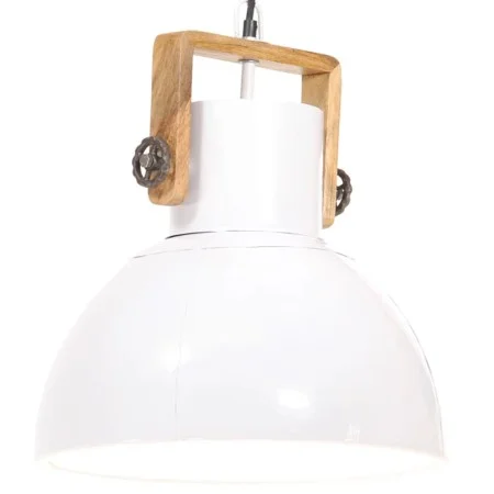 Lámpara colgante industrial 25 W blanca redonda 40 cm E27 de vidaXL, Lámparas - Ref: Foro24-320538, Precio: 78,82 €, Descuent...