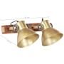 Lámpara de pared industrial latón 45x25 cm E27 de vidaXL, Lámparas - Ref: Foro24-320508, Precio: 72,02 €, Descuento: %