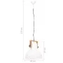 Lámpara colgante industrial 25 W blanca redonda 40 cm E27 de vidaXL, Lámparas - Ref: Foro24-320538, Precio: 78,82 €, Descuent...