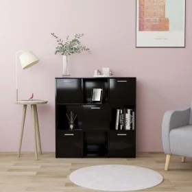 Black plywood shelf 90x30x90 cm by vidaXL, Bookcases and shelves - Ref: Foro24-802931, Price: 74,77 €, Discount: %